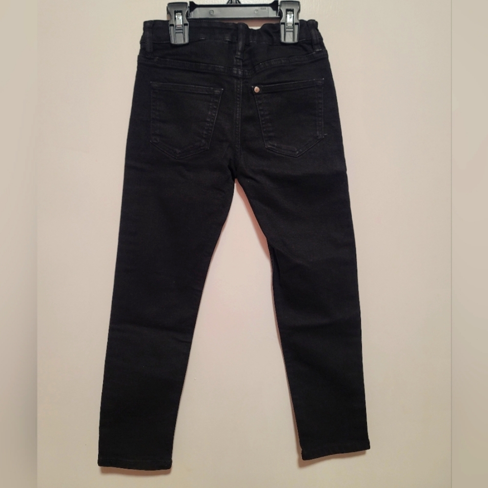 H&M Black Skinny Fit Jeans Boy's Size 6-7 Yrs - Picture 2 of 4